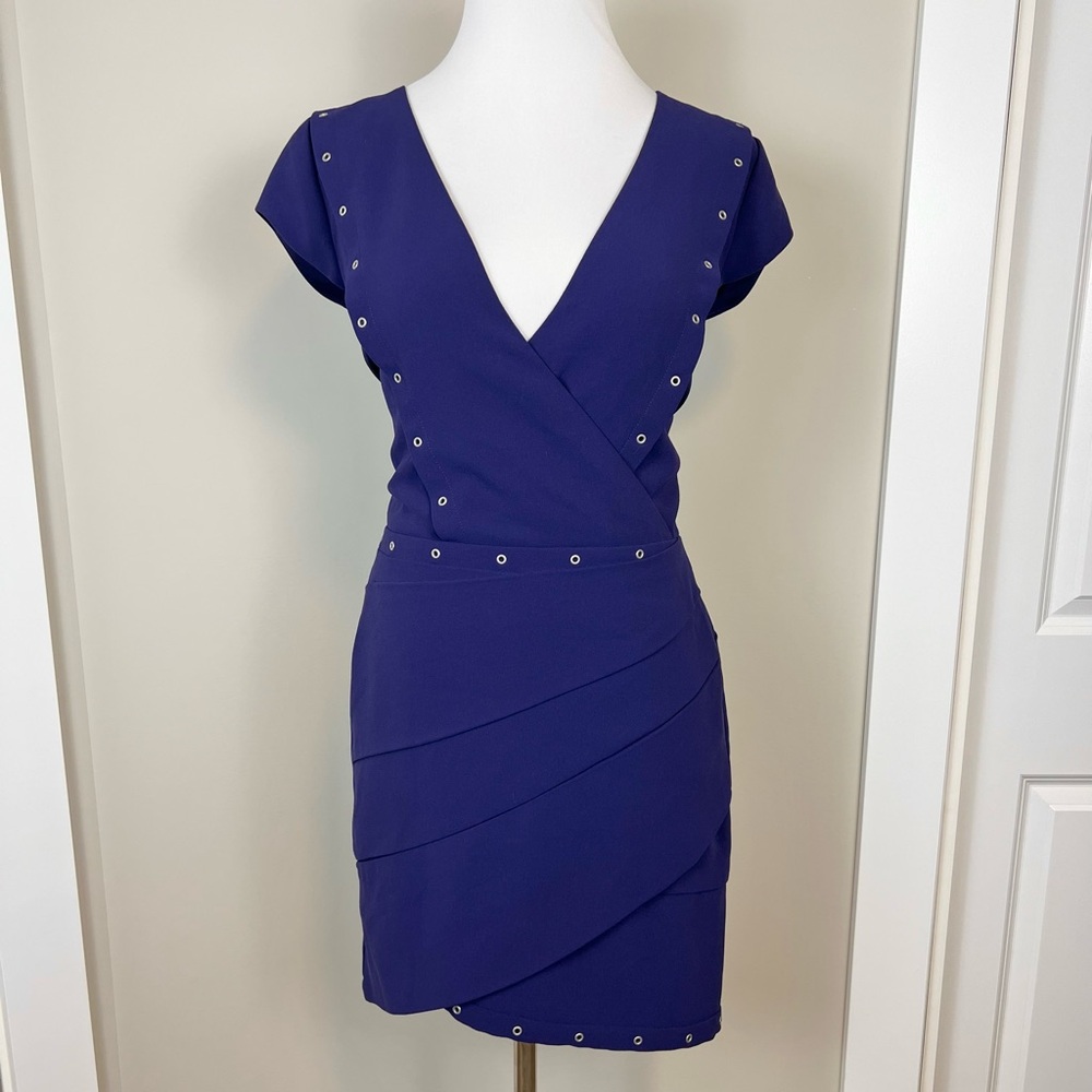 The Kooples Deep Purple Mini Dress